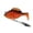 Orange, variant on Paddle Tail Soft Sunfish Swimbait with Spinner Blade, Realistic Fishing Lure for Freshwater,Style as Pictured