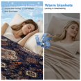 thumbnail image 2 of Boho Flower, Cooling Blanket, Lightweight Breathable Summer Throw Blanket with Double Sided Cold Effect, Colorful Tribal Geometric Abstract Picnic Beach Blankets Bed Sheet for Hot Sleepers 30"x40", 2 of 8