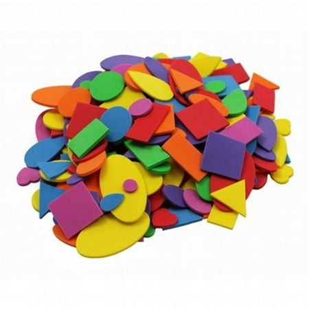 UPC: 0026487705726 | CLN Charles Leonard Creative Arts Foam Shapes Assorted Colors/Sizes 720/Pack CHL70572