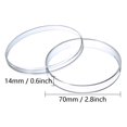 thumbnail image 3 of Petri Dishes 20pcs Sterile Thick Plastic 70mm Dia 14mm Deep Clear Petri Dish, 3 of 6