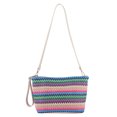 thumbnail image 2 of Bolsa bandolera para mujer Bolsas tipo satchel de paja para viajes de verano (multicolor brillante) Likrtyny Para Estrenar, 2 of 9