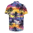 thumbnail image 4 of ZQUUVOU Men's Hawaiian Shirt Casual Floral Print Short Sleeve Shirt (A-Multicolor,3XL), 4 of 5