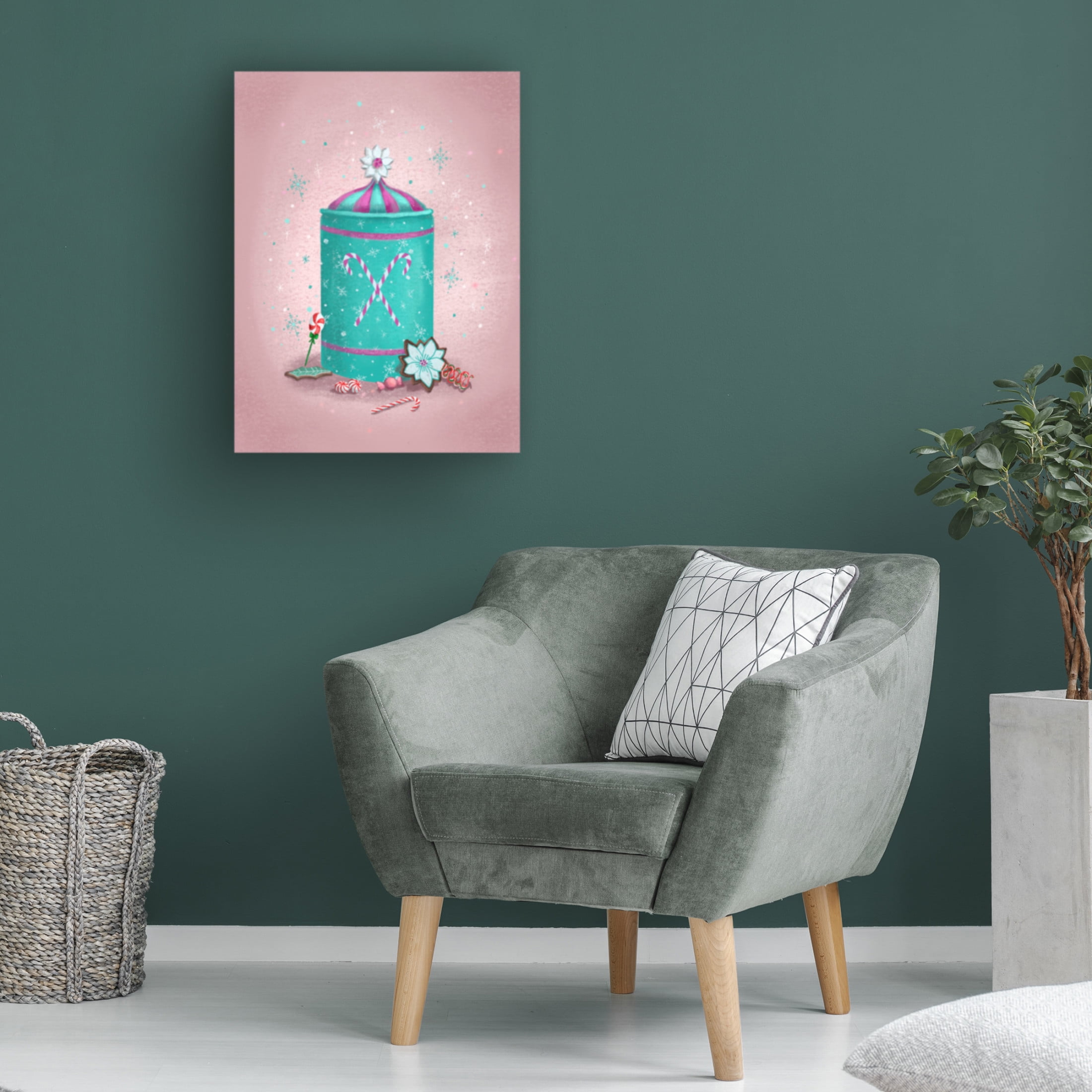 Canvas Wall Art - Christine Rotolo 'Holiday Treats 2' Wall Art for Living Room, Bedroom, or Office Décor by Trademark Fine Art - 14 x 19 Inches