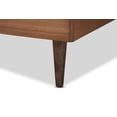 thumbnail image 5 of Baxton Studio Rina Mid-Century Wood Platform Bed, Twin, Ash Walnut, 5 of 8