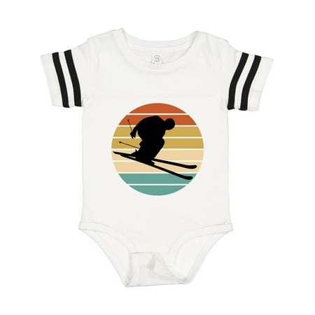 

Inktastic Skiing Retro Sunset Downhill Gift Baby Boy or Baby Girl Bodysuit