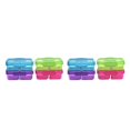 thumbnail image 2 of Becaristey Plastic Partition Box - Organize Items With Ease And Safe Bento Blue Red Purple Gree 4pcs 2Set, 2 of 6