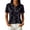 Black, variant on Bexdxz Vintage Halloween Polo Shirts Women Short Sleeve Lapel Collar Casual Autumn Party Tees Orange XL