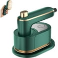 thumbnail image 2 of Travel Steam Iron for Clothes Mini, Mini Steam Iron For Clothes Travel Size With 180°Rotatable Handle Support Dry And Wet Ironing For Home, Travel, College(Green), 2 of 8