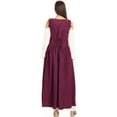 thumbnail image 3 of Feinuhan 2PCS Womens Renaissance Overdress Medieval Irish Off Shoulder Dress Set Halloween Costume, 3 of 5