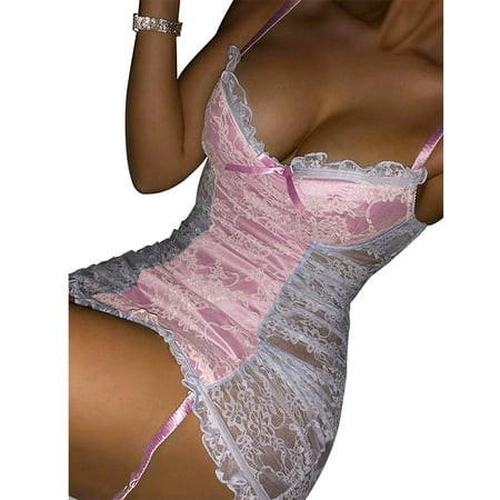 

LAPA Women s Sexy Lingerie Dress Lace Dress Babydoll Sleepwear