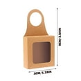 Linjieee 12 Kraft Paper Bottle Box With Window Hanging Foldable Box