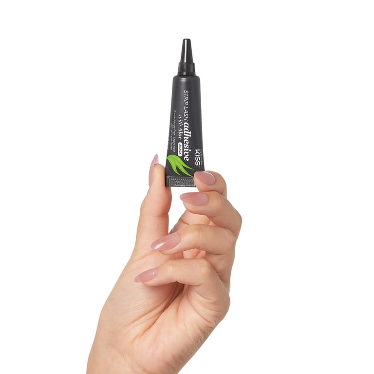 Kiss Strip Lash Adhesive with Aloe, Formaldehyde Free, 7g (0.24 oz.) -  Black - Walmart.com