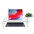 thumbnail image 2 of kurtrusly Clear Monitor Stand Platform Laptop Printer Riser Bed Tray Home Office, 2 of 9