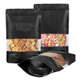 thumbnail image 1 of 200 Bolsas Stand Up Pouch Kraft Con Ventana Para 12*20 Cm Xtellar negro, 1 of 4