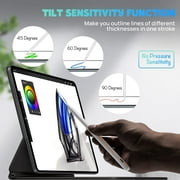 Stylus Pen for Apple iPad, Palm Rejection & Tilt Active 1st 2nd Generation Pencil Compatible with iPad Pro 11/12.9, iPad 9/8/7/6, iPad Air 4/3, iPad Mini 6/5, Black