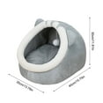 thumbnail image 3 of Cat Beds for Indoor Cats - Cat Cave Bed with Hanging Toy,Super Soft Calming Pet Bed for Kitten,Small Dog,Warm Plush Machine Washable, 3 of 6