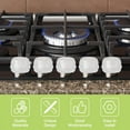 thumbnail image 3 of Stove Knob Covers for Child Safety 5PCS Child & Pet Proof Oven Knob Covers with Double-Sided Adhesive Heat-Resistant Gas Knob Covers (Clear View), 3 of 7
