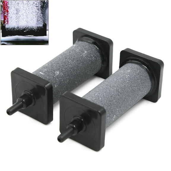 2 PCS Air Stone Bubble Aerator Pump Hydroponics Aquarium Fish Tank 70x40mm