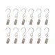 thumbnail image 3 of 50PCS Silver Metal S Shape Hooks with Clips for Curtain Outdoor Activities Supplies Size 4 9x2 8x1, 3 of 4