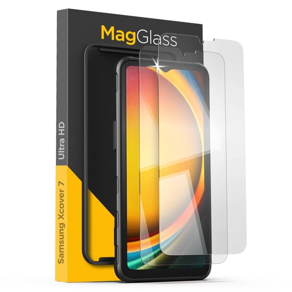 Magglass for XCover7 Pro Screen Protector, UHD Full Coverage Tempered Glass (2 Pack)