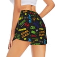 thumbnail image 3 of Haiem Pixel Game Women's 2 in 1 Running Shorts - Lightweight Athletic Workout Gym Yoga Breathable Sports Shorts Liner with Phone Pockets-Medium, 3 of 9