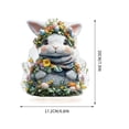 thumbnail image 4 of ddioayh Acrylic Tabletop Display Easter Bunny Flat Decor for Office Bedroom Cafe Holiday Decoration Durable Lightweight Gift Idea, 4 of 6