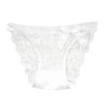 Women Panties Lace Hollow Out Embroidered Mesh Sheer Panties Hollow Out