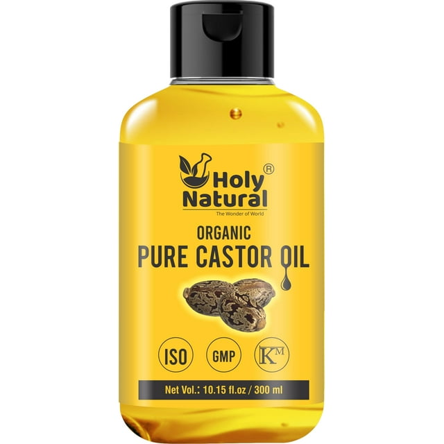 Aceite de ricino Holy Natural Organic Pure, 300 ml, prensado en frío