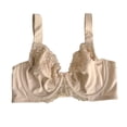 thumbnail image 4 of Women's Bras Underwire Lace Unlined Everyday Brassieres Minimizer Full Coverage Plus Size 40DDD, 4 of 5