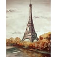 thumbnail image 2 of Boho Hue Studio 12x14 White Modern Wood Framed Museum Art Print Titled - Paris 2, 2 of 4
