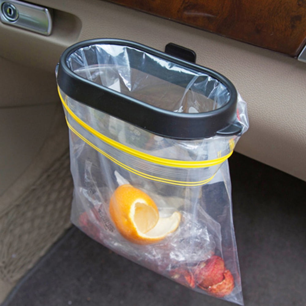 In Car Garbage Bag Frame Trash Bin Waste Organizer Holder Self-adhesive Mount 