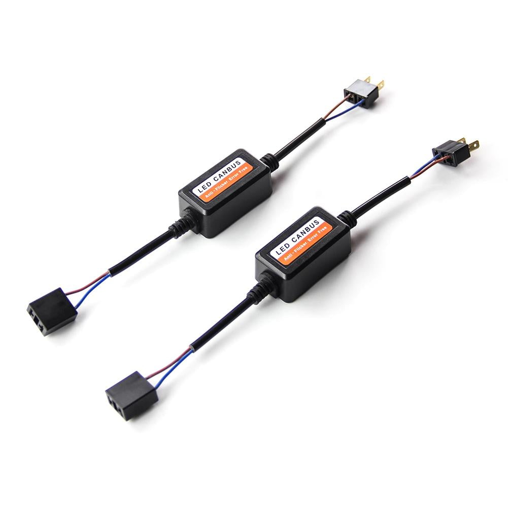 Ltesdtraw 1 Pair H7 LED Headlight Canbus Decoders Error Free Anti Flicker  Resistor 