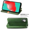 thumbnail image 2 of Étui pour Samsung Galaxy A32 5G à Rabat Portefeuille à Rabat Magnétique Protecteur - Vert, 2 of 5