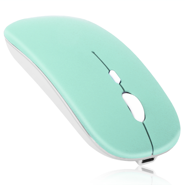 2.4GHz & Bluetooth Rechargeable Mouse for Infinix Note 7 Bluetooth Wireless Mouse Designed for Laptop / PC / Mac / iPad pro / Computer / Tablet / Android Teal