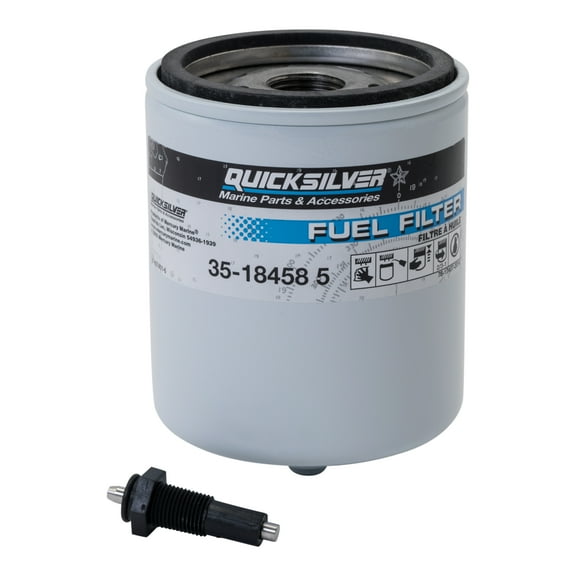 Quicksilver 18458Q3 Water Separating Fuel Filter Kit w/ Black Water Warning Sensor