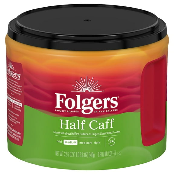 Folgers® Half Caff Medium Roast Ground Coffee