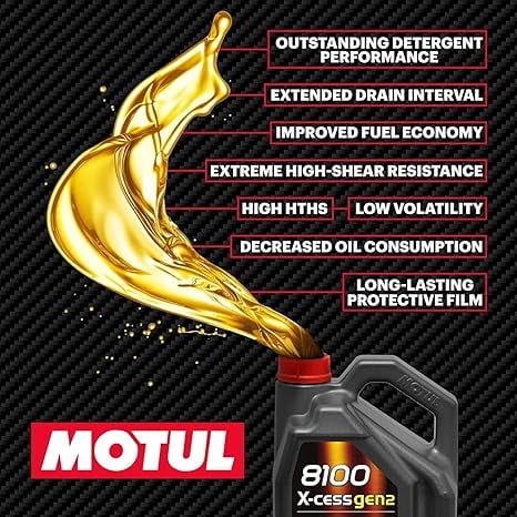Motul 8100 X-CESS 5W40 - 5L Fully Synthetic Engine Motor Oil