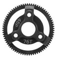 thumbnail image 1 of RC Steel Spur Gear, Stable Rolling Power Handling Capacity Robust 48P Steel Spur Gear Black Light Weight For 1/10 RC Car, 1 of 8