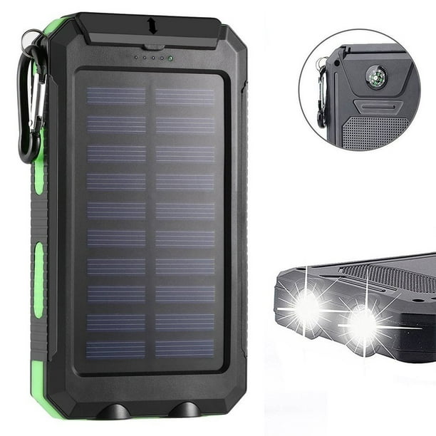 Waterproof 500000mAh 2 USB Portable Solar Battery Charger Solar Power