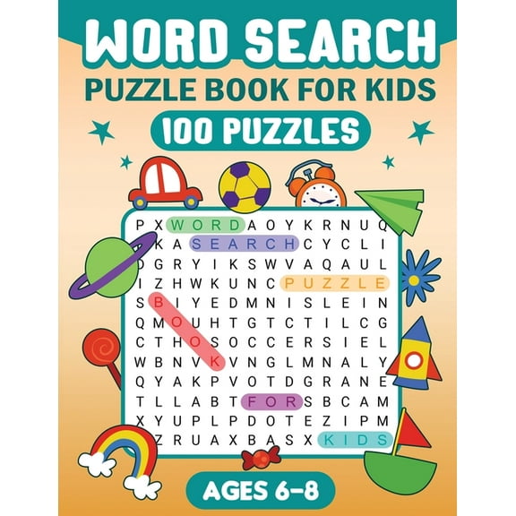 Word Search Puzzle Book for Kids, (Paperback)