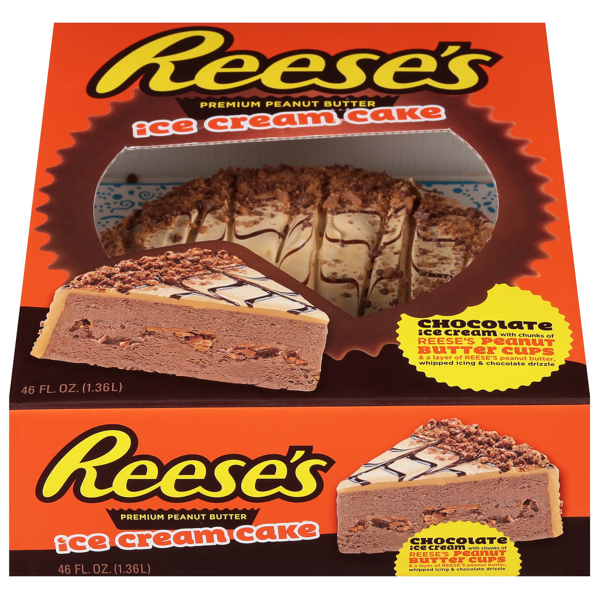 Reese's Premium Peanut Butter Ice Cream Cake, 46oz (Frozen)
