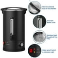 thumbnail image 3 of 80 Cup Coffee Urn, 12l/3.2 Gal Stainless Steel Commercial Coffee Maker, Double Wall Hot Beverage Dispenser with Auto Temp Control Faucet for Buffet, Catering, 3 of 8