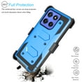 thumbnail image 5 of Tekcoo for Motorola Moto G Stylus 5G 2025 Case with [Built-in Screen Protector], Military Grade Shockproof Rugged Phone Case with Belt-Clip Holster & Kickstand Cover for Moto G Stylus 5G 2025 - Blue, 5 of 10