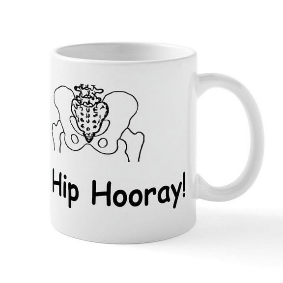 CafePress - Hip Hip Hooray Mugs - 11 oz Ceramic Mug - Novelty Coffee Tea Cup