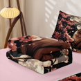 thumbnail image 5 of Homewish Kawaii Animals Capybara Zipper Twin Comforter Sets with Fitted Sheet and 2 Pillowcases,Pink Floral Cherry Blossom Zipper Bedding Set For Kids Girls,Reversible,4 Pieces, 5 of 7