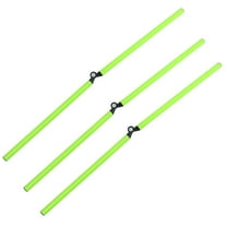 Worgeous  3 Pcs Football Training Equipment Agility Poles Light Green