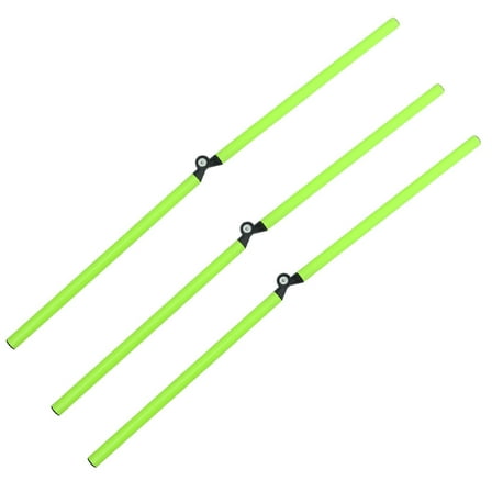 Worgeous  3 Pcs Football Training Equipment Agility Poles Light Green