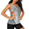 thumbnail image 2 of Daiia Koi Fish Water Printed Womens Workout Tops for Women Quick-dry Tank Tops Mesh Yoga Shirts Athletic Running Tank Tops Sleeveless Gym Clothes-, 2 of 7