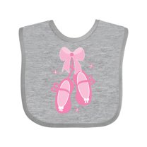 Inktastic Ballerina Pink Ballet Slippers Girls Baby Bib