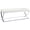 White/Chrome, variant on Walton Leatherette Upholstered Tufted Accent Bench Black